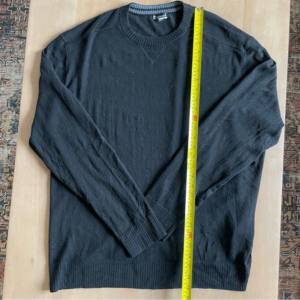 Smartwool Mens Sparwood Crew Black Sweater - Picture 9 of 12